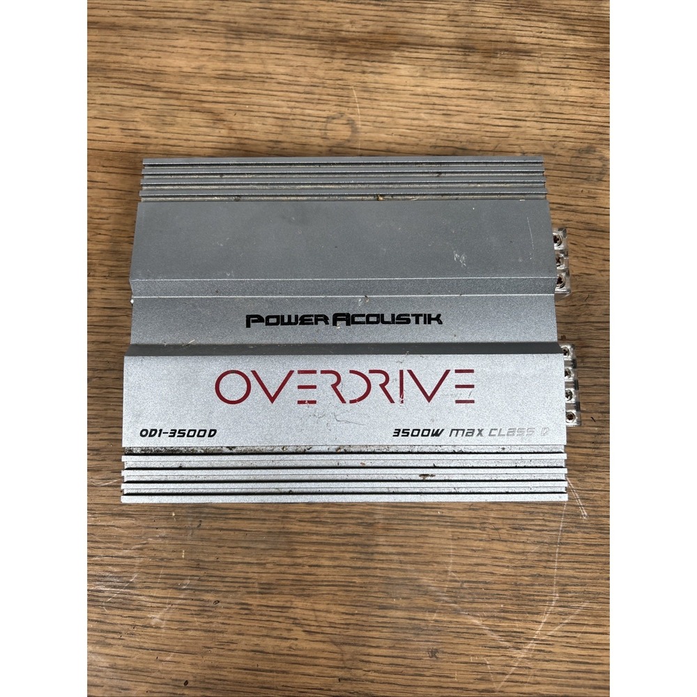 Power Acoustik OD1-3500D Class D Amp 1 Ohm‎ Monoblock Mono Channel Amp Untested